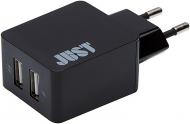 Сетевое зарядное устройство JUST Core Dual USB Wall Charger 3,4 A/17 W 2 USB WCHRGR-CR-BLCK