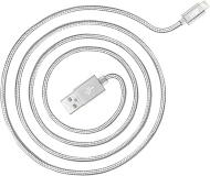 Кабель JUST Lightning – USB 1,2 м серебряный (LGTNG-CPR12-SLVR)