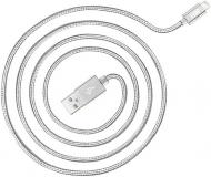 Кабель JUST Lightning – USB 2 м серебряный (LGTNG-CPR20-SLVR)