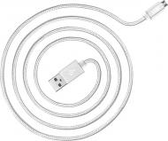 Кабель JUST USB – microUSB 0.20 м (MCR-CPR12-SLVR)