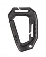 Карабин ТАКТИЧЕСКИЙ ПЛАСТИКОВИЙ TACTICAL CARABINER MOLLE (2 ШТ.) [019] BLACK, 9,3 CM