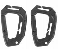 Карабин тактичний "TACTICAL CARABINER MOLLE" Black Mil-Tec пластик 2 шт. 15922502
