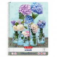 Блокнот А4 80 листов клетка Come on Summer Flowers 50036196F Herlitz