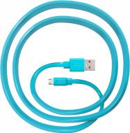 Кабель JUST USB – microUSB 1.2 м голубой (MCR-FRDM-BL)