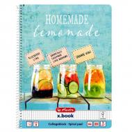 Блокнот А4 80 листов клетка Come on Summer Homemade Lemonade 50036196H Herlitz