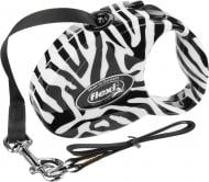 Поводок-рулетка Flexi Fashion Ladies Zebra S до 12 кг 3 м