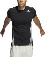 Футболка Adidas AERO 3S TEE GM0655 р.S чорний