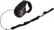 Поводок-рулетка Flexi Rock Star Pirate M до 20 кг 5 м