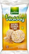 Хлібці Gullon Vitalday з вівсянкою, кіноа та льоном без глютену 115г 8 шт/ящ (8410376051926)