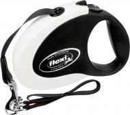 Поводок-рулетка Flexi Collection M черный с белым до 25 кг 5 м