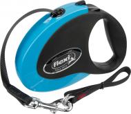 Поводок-рулетка Flexi Collection M черный с синим до 25 кг 5 м