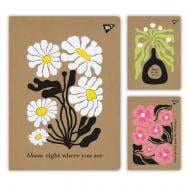 Зошит для записів YES А4 48 арк. клітинка крафт Flowers 681997 Зошит для записів YES А4 48 арк. клітинка крафт Flowers 681997