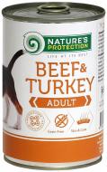 Консерва для усіх порід Nature's Protection Adult Beef&Turkey 400 г (телятина, індичатина) 400 г