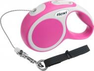 Поводок-рулетка Flexi Vario XS розовый с серым до 8 кг 3 м