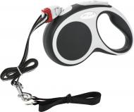 Повідець-рулетка Flexi Vario S чорний із сірим до 12 кг 5 м