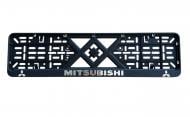 Рамка под номерной знак Poputchik Mitsubishi 2 шт. (24-012)