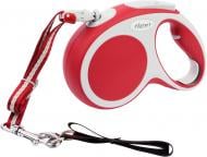 Поводок-рулетка Flexi Vario M красный с серыми вставками до 20 кг 5 м