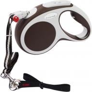 Поводок-рулетка Flexi Vario M коричневый с серыми вставками до 20 кг 5 м