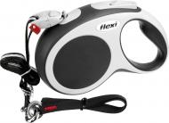 Поводок-рулетка Flexi Vario S черный с серыми вставками до 12 кг 8 м