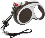 Поводок-рулетка Flexi Vario S коричневый с серыми вставками до 12 кг 8 м