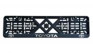 Рамка под номерной знак Poputchik Toyota 2 шт. (24-017)