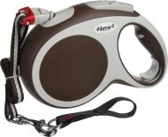 Поводок-рулетка Flexi Vario M коричневый с серыми вставками до 20 кг 8 м