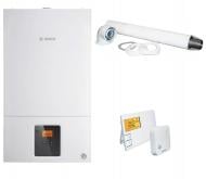 Котел газовий Bosch WBN 2000-24C RN Gaz 2000 W + бездротовий програматор SALUS 091 FLRF2 + коаксіальний комплект