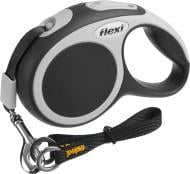 Поводок-рулетка Flexi Vario XS черный с серыми вставками до 12 кг 3 м