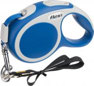 Поводок-рулетка Flexi Vario XS синий с серыми вставками до 12 кг 3 м