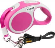 Поводок-рулетка Flexi Vario XS розовый с серыми вставками до 12 кг 3 м