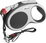 Поводок-рулетка Flexi Vario S черный с серыми вставками до 15 кг 5 м