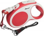 Поводок-рулетка Flexi Vario S красный с серыми вставками до 15 кг 5 м