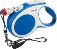 Поводок-рулетка Flexi Vario S синий с серыми вставками до 15 кг 5 м