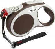 Поводок-рулетка Flexi Vario S коричневый с серыми вставками до 15 кг 5 м