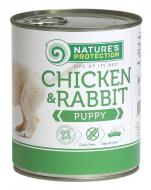 Консерва для всех пород Nature's Protection Puppy Chicken&Rabbit 400 г (мясо курицы и крольчатины) 400 г