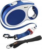 Поводок-рулетка Flexi Vario L синий с серым до 50 кг 8 м