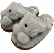 Капці домашні Gemelli Ведмежа р.36/37 сірий