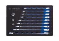 Набор ключей рожково-накидных KING TONY с трещоткой 12 шт. 10-19 мм и переходник на 1/4 ", 3/8", ½ " 9-10112MR