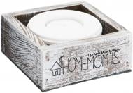 Свеча HOME в деревянной коробке Boyds Collection