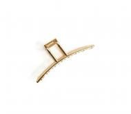 Затискач для волосся MISO accessory золота дуга 11 см