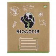 Тетрадь предметная 48 листов клетка Биология (Black cat) крафт YES