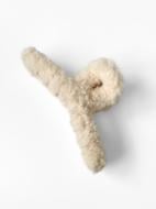 Затискач для волосся MISO accessory Тедді з петелькою бежевий 13,5 см