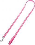 Поводок Camon Питон с украшением розовый 15х1200 мм