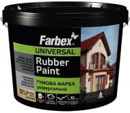 Краска резиновая Farbex Универсальная мат графит 12 кг