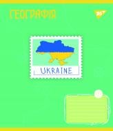 Тетрадь предметная 48 листов клетка География (Ukraine forever) YES