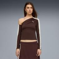Джемпер Puma T7 Asymmetric Longsleeve 63462313 р.M коричневый