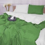 Наволочка бязь Green Diego (11-2107+18-0130) 45x45 см бело-зеленый MirSon