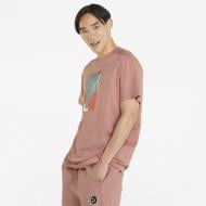 Футболка Puma T7 GO FOR Graphic Tee 53421624 р.XL персиковый