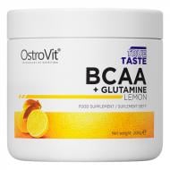 Аминокислотная смесь Ostrovit BCAA + Glutamine лимонный 200 г 50 порц.