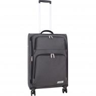 Валіза Bagland М New 70 л сірий меланж 3796924